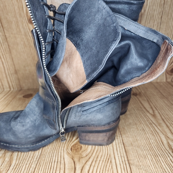 Elegant Charcoal Ankle Boots - Picture 11 of 13